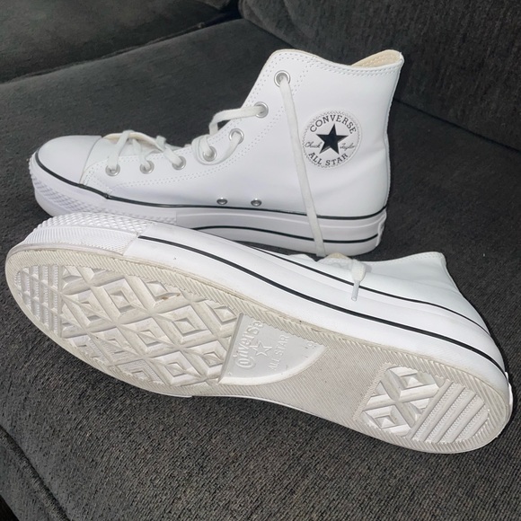 Converse White High-Top Sneakers - Picture 2 of 4